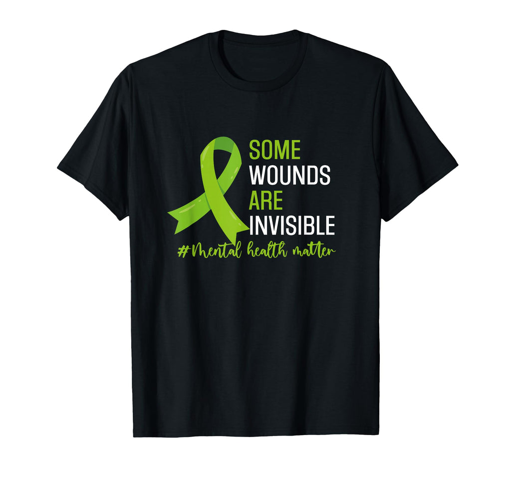 Some Wounds Are Invisible Mental T-Shirt - Custom Art Print Men Women - T-Shirt, Sweatshirt, Hoodie