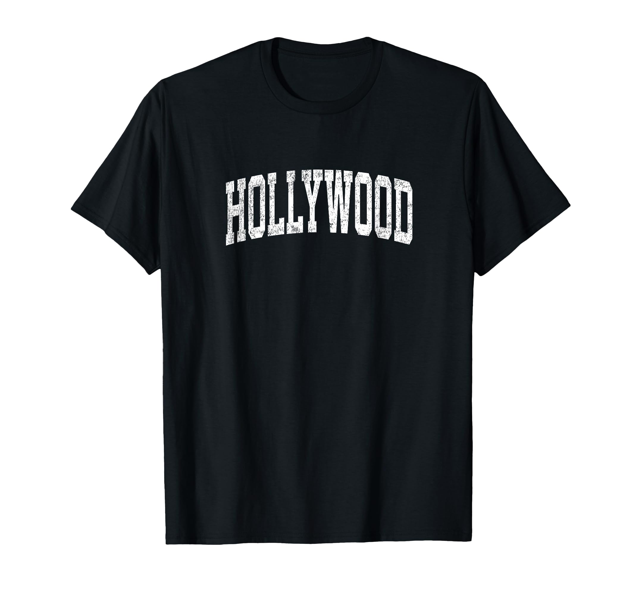 Hollywood California Ca Athletic T-Shirt - Custom Art Print for Adults - T-Shirt, Sweatshirt, Hoodie