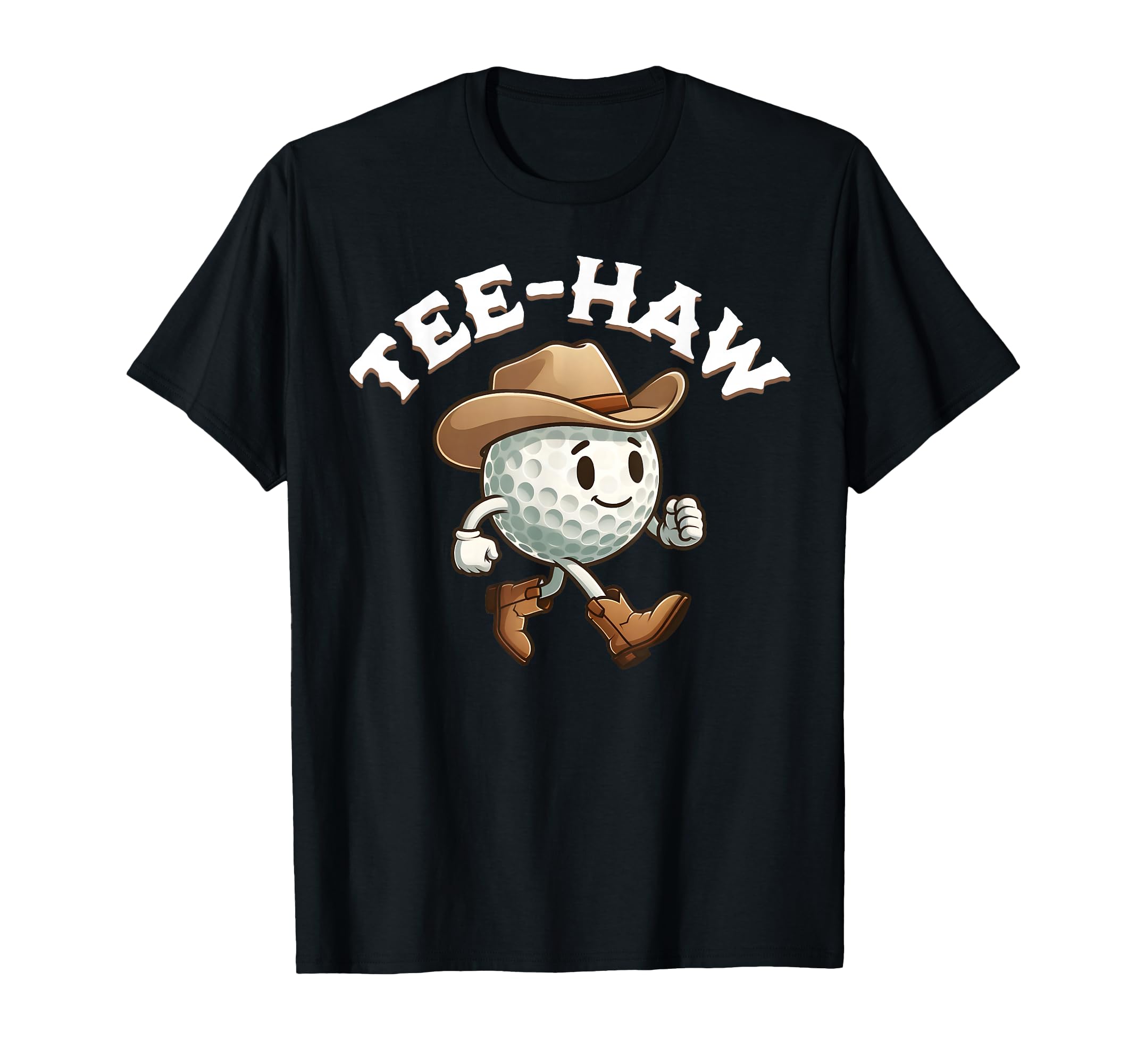Western Haw Yall Funny Golf Ball T-Shirt - Fun Novelty Design for Adults - T-Shirt, Sweatshirt, Hoodie