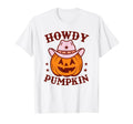 Howdy Pumpkin Autumn Western Halloween T-Shirt - Novelty Apparel Unisex - T-Shirt, Sweatshirt, Hoodie