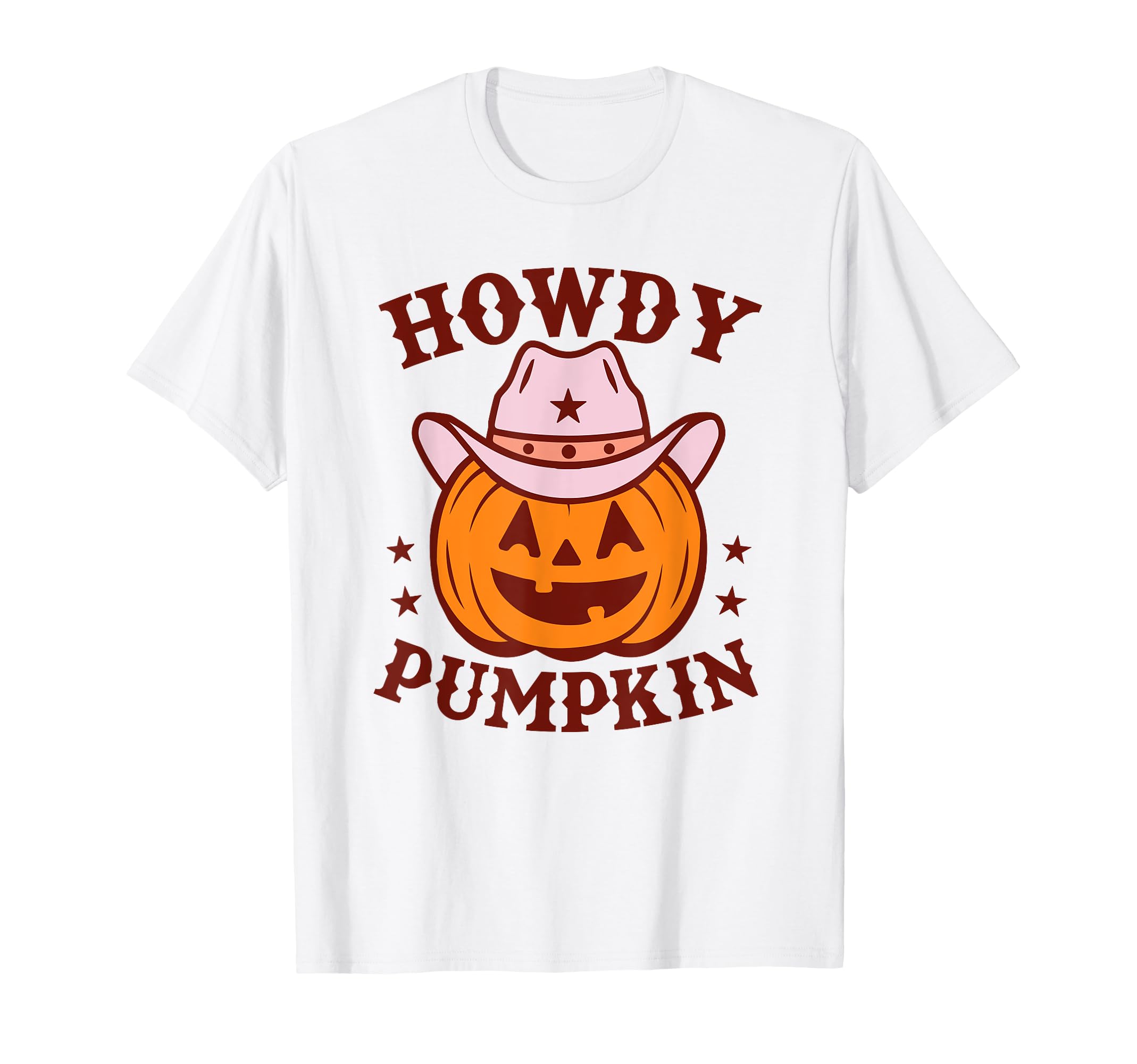 Howdy Pumpkin Autumn Western Halloween T-Shirt - Novelty Apparel Unisex - T-Shirt, Sweatshirt, Hoodie