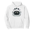 Lotus Flower Moon Phases Zen Yoga Lover Hoodie - Trendy Graphic for Adults - T-Shirt, Sweatshirt, Hoodie