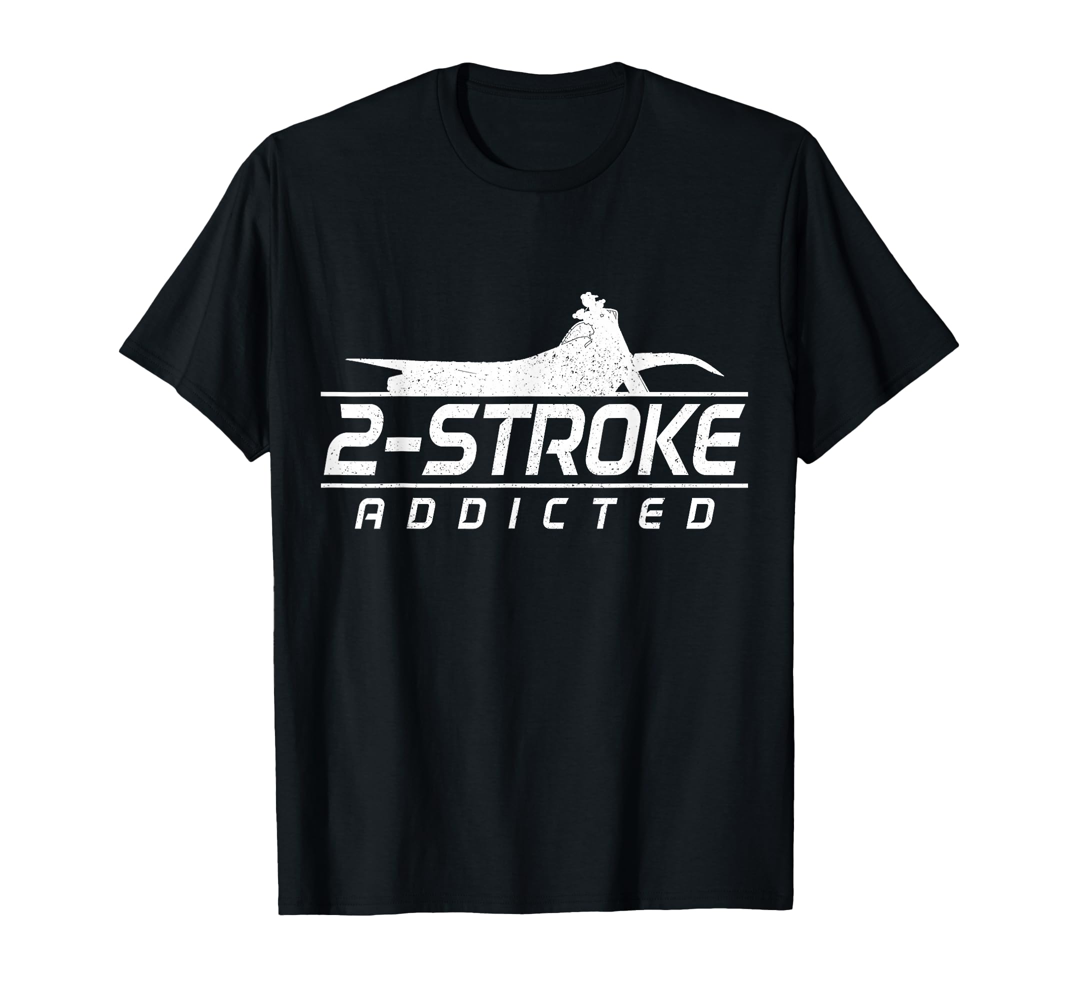 Motocross 2 Stroke Addict Biker T-Shirt - Custom Art Print Men Women - T-Shirt, Sweatshirt, Hoodie
