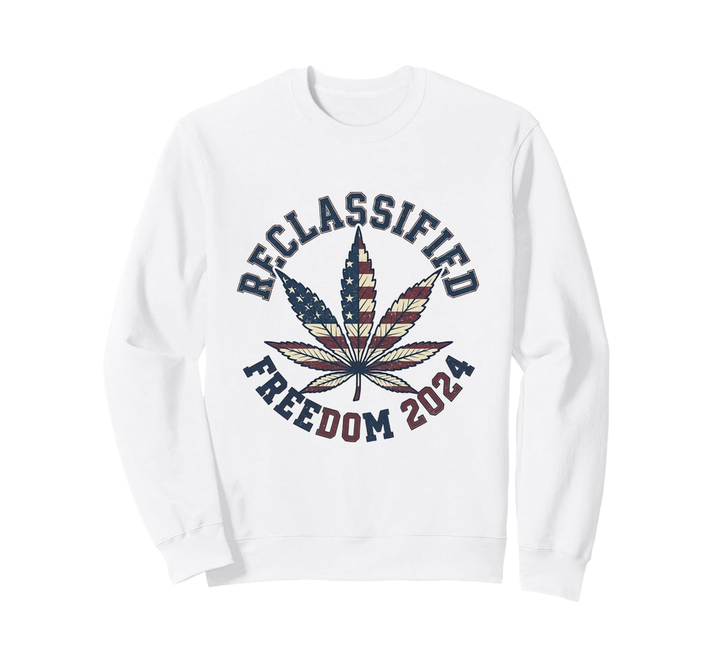 Reclassified Freedom 2024 Sweatshirt - Fun Novelty Design for Adults - T-Shirt, Sweatshirt, Hoodie