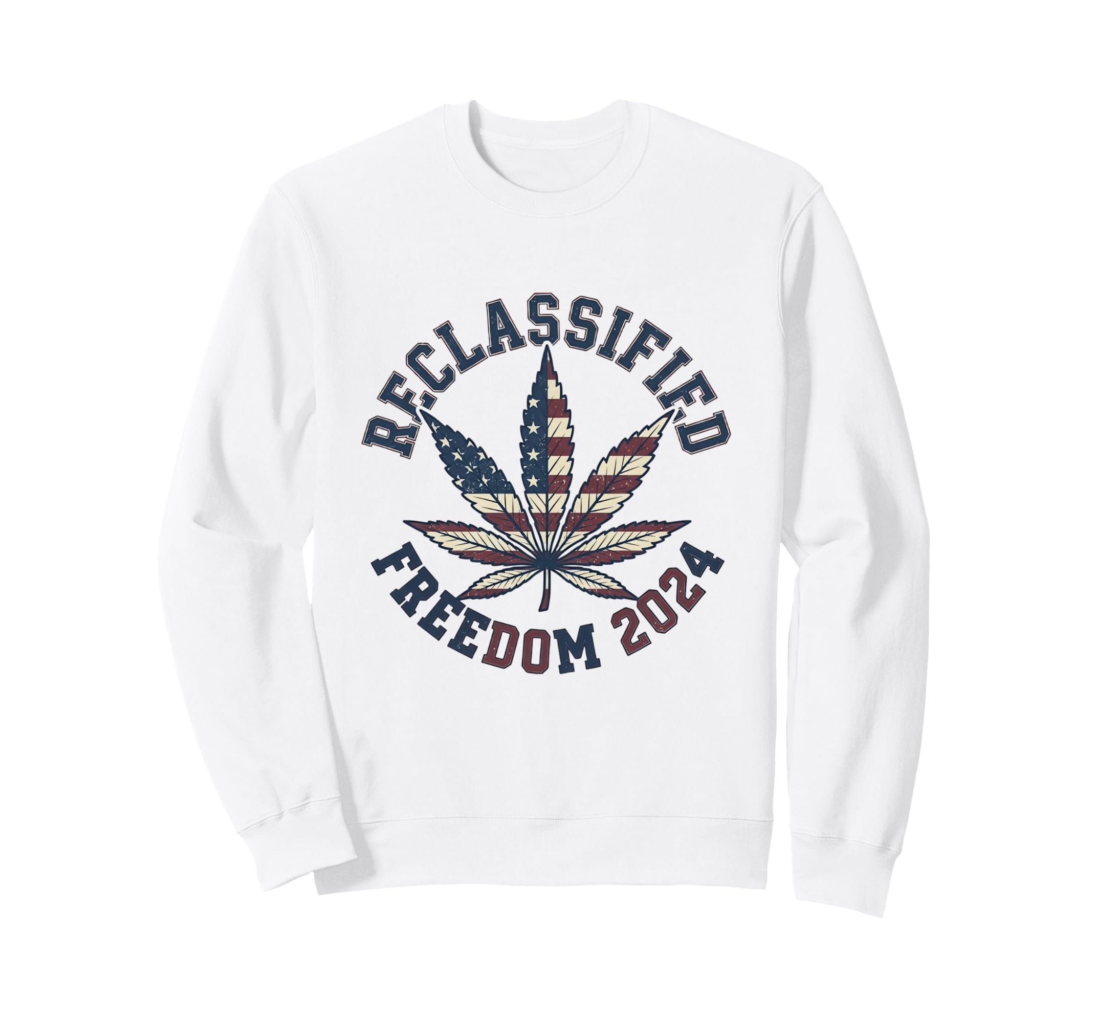 Reclassified Freedom 2024 Sweatshirt - Fun Novelty Design for Adults - T-Shirt, Sweatshirt, Hoodie