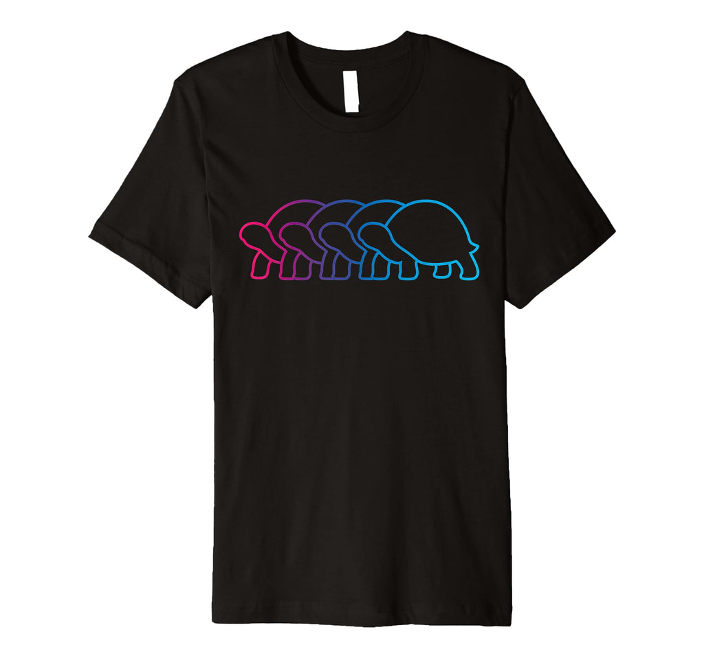Tortoise Silhouette Synthwave T-Shirt - Unique Graphic for Adults - T-Shirt, Sweatshirt, Hoodie