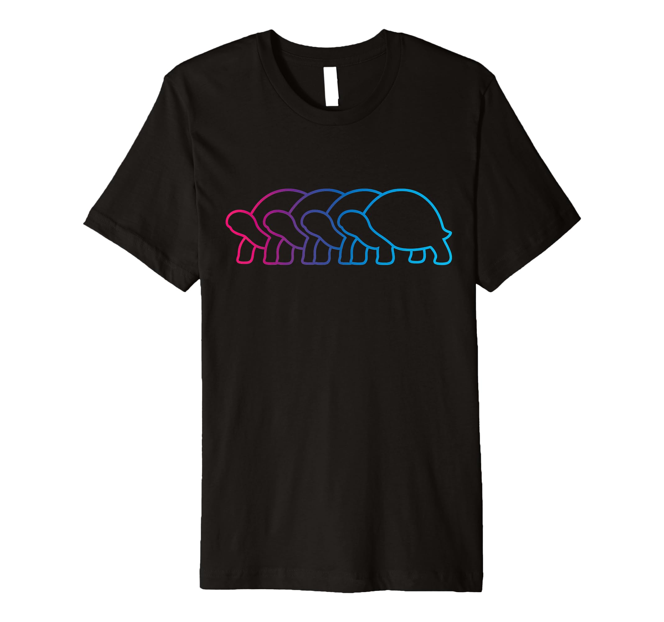 Tortoise Silhouette Synthwave T-Shirt - Unique Graphic for Adults - T-Shirt, Sweatshirt, Hoodie