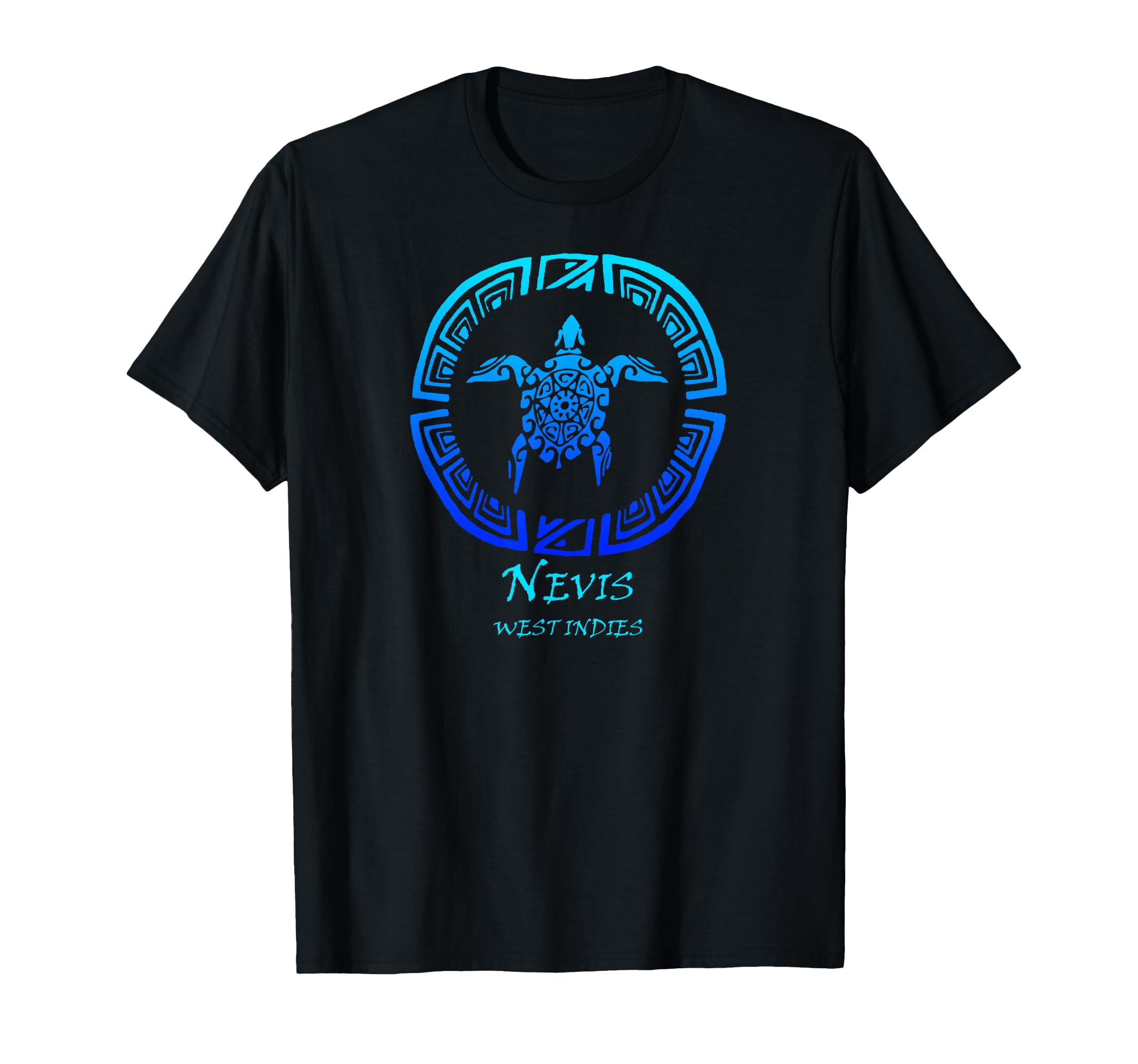 Nevis West Indies Tribal Turtle T-Shirt - Trendy Graphic for Adults - T-Shirt, Sweatshirt, Hoodie