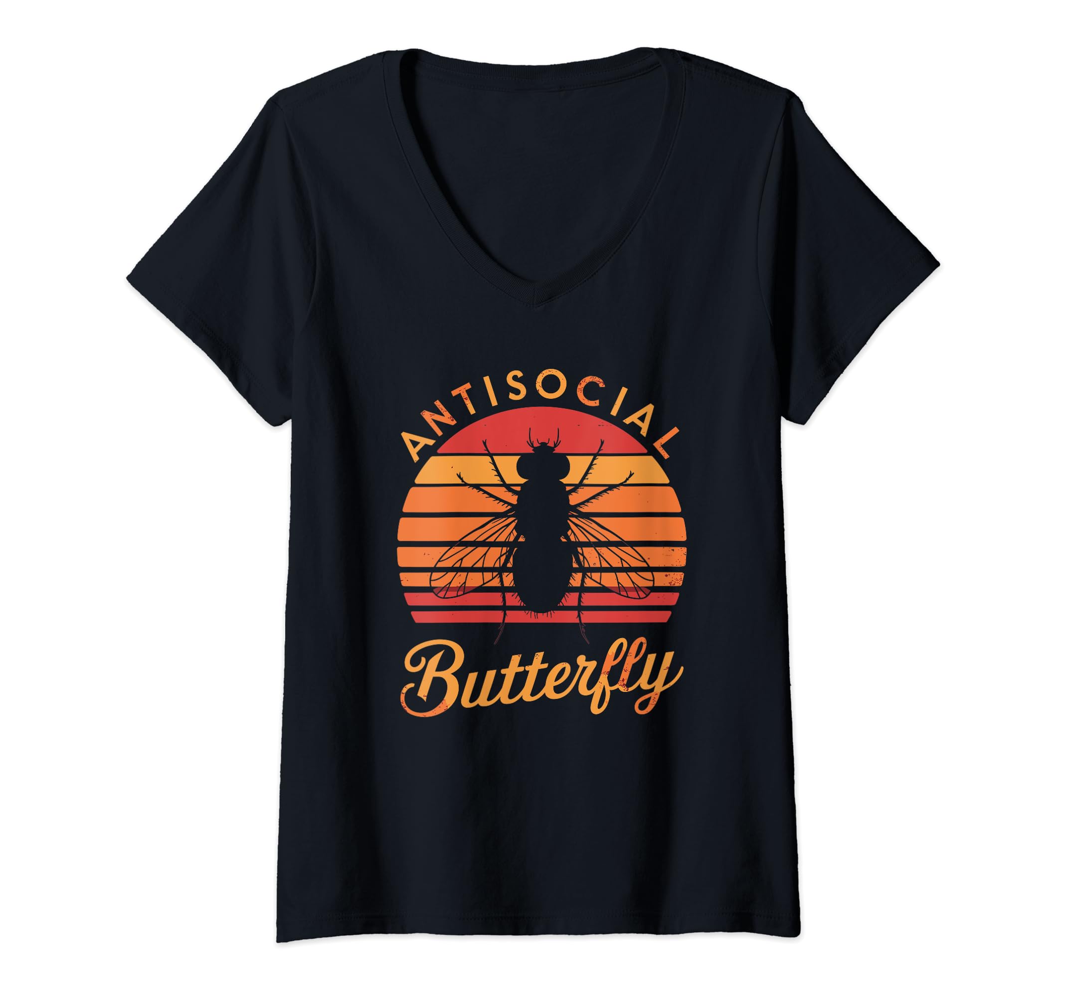 Womens Antisocial Butterfly Housefly T-Shirt - Streetwear Style Unisex - T-Shirt, Sweatshirt, Hoodie