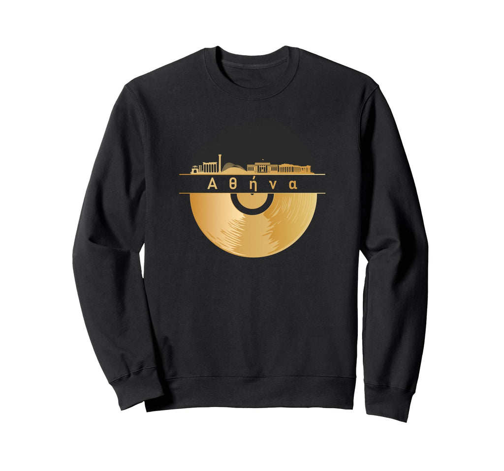 Vinyl Record Player Disco Music Sweatshirt - Minimalist Print for Adults - T-Shirt, Sweatshirt, Hoodie