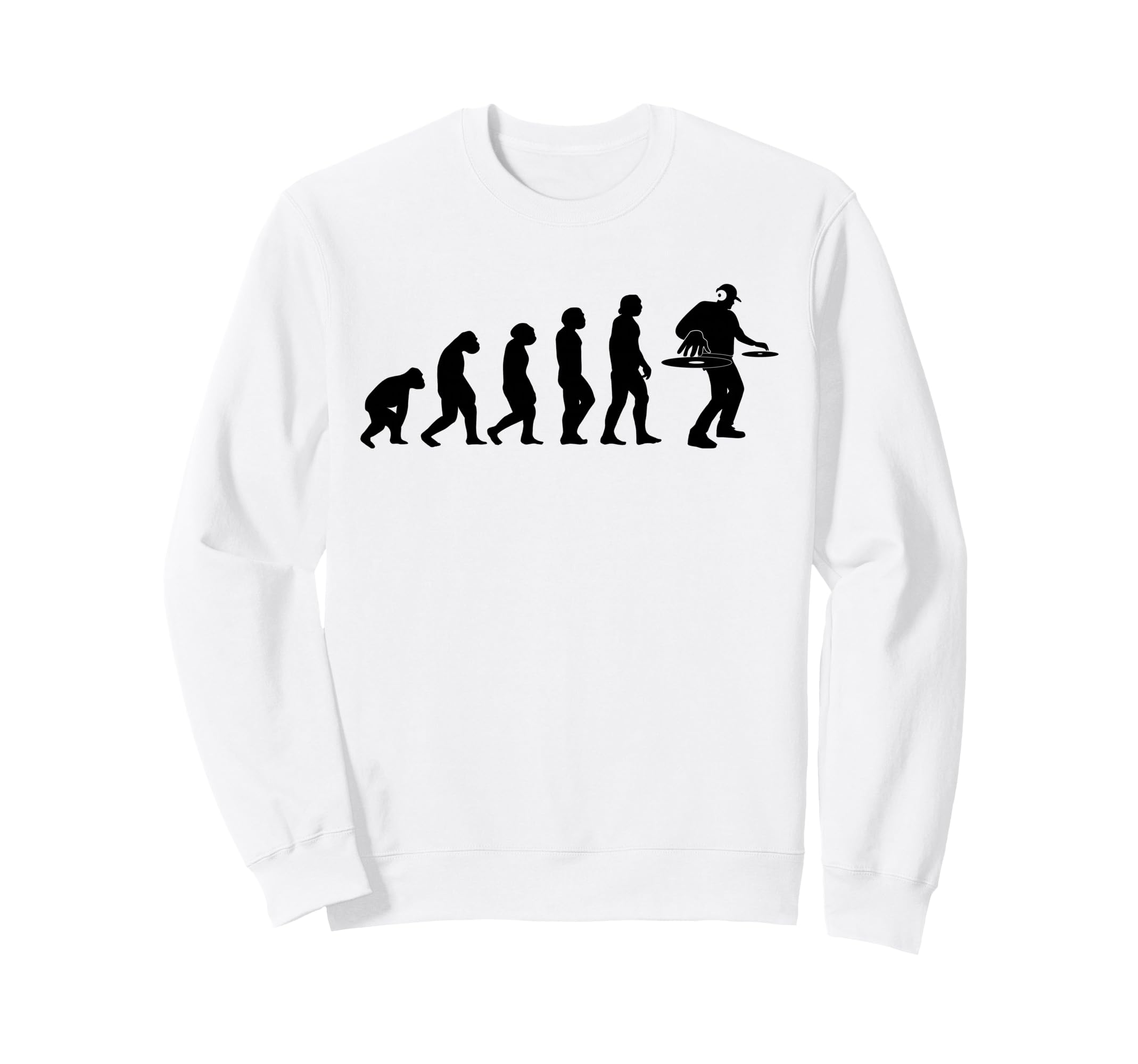 80S Music Disk Jockey Dj Vinyl Sweatshirt - Custom Art Print Men Women - T-Shirt, Sweatshirt, Hoodie