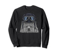 American Eskimo Dog Wearing Sweatshirt - Graphic Print for Adults - T-Shirt, Sweatshirt, Hoodie