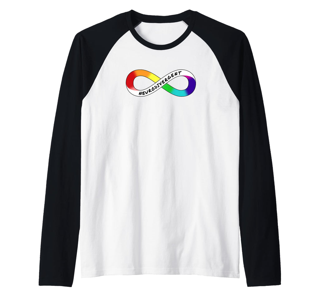 Neurodivergent Rainbow Infinity Hoodie - Custom Art Print for Adults - T-Shirt, Sweatshirt, Hoodie