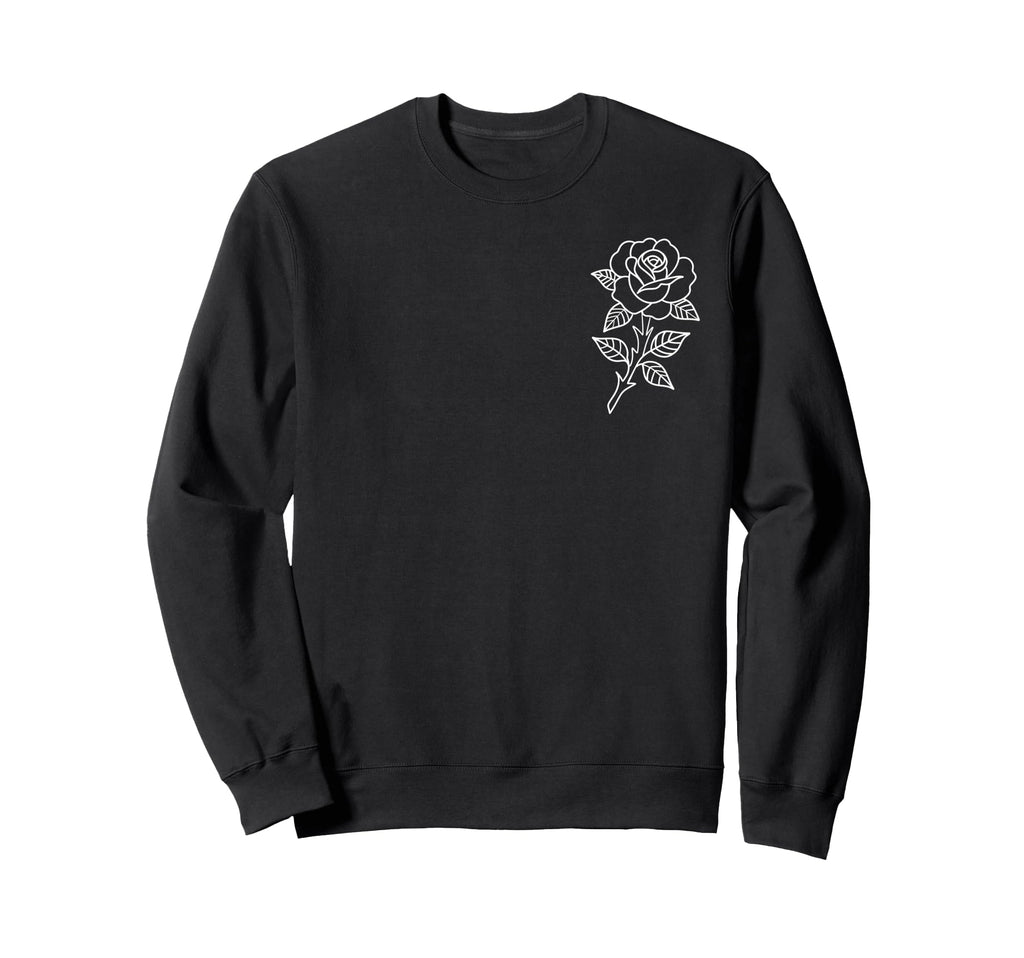 Rose American Traditional Tattoo Flash Sweatshirt - Streetwear Style Unisex - T-Shirt, Sweatshirt, Hoodie