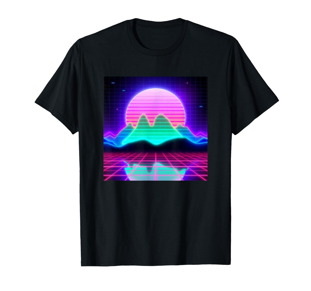 Futuristic Vaporwave 80S 90S Synthwave T-Shirt - Unique Graphic for Adults - T-Shirt, Sweatshirt, Hoodie