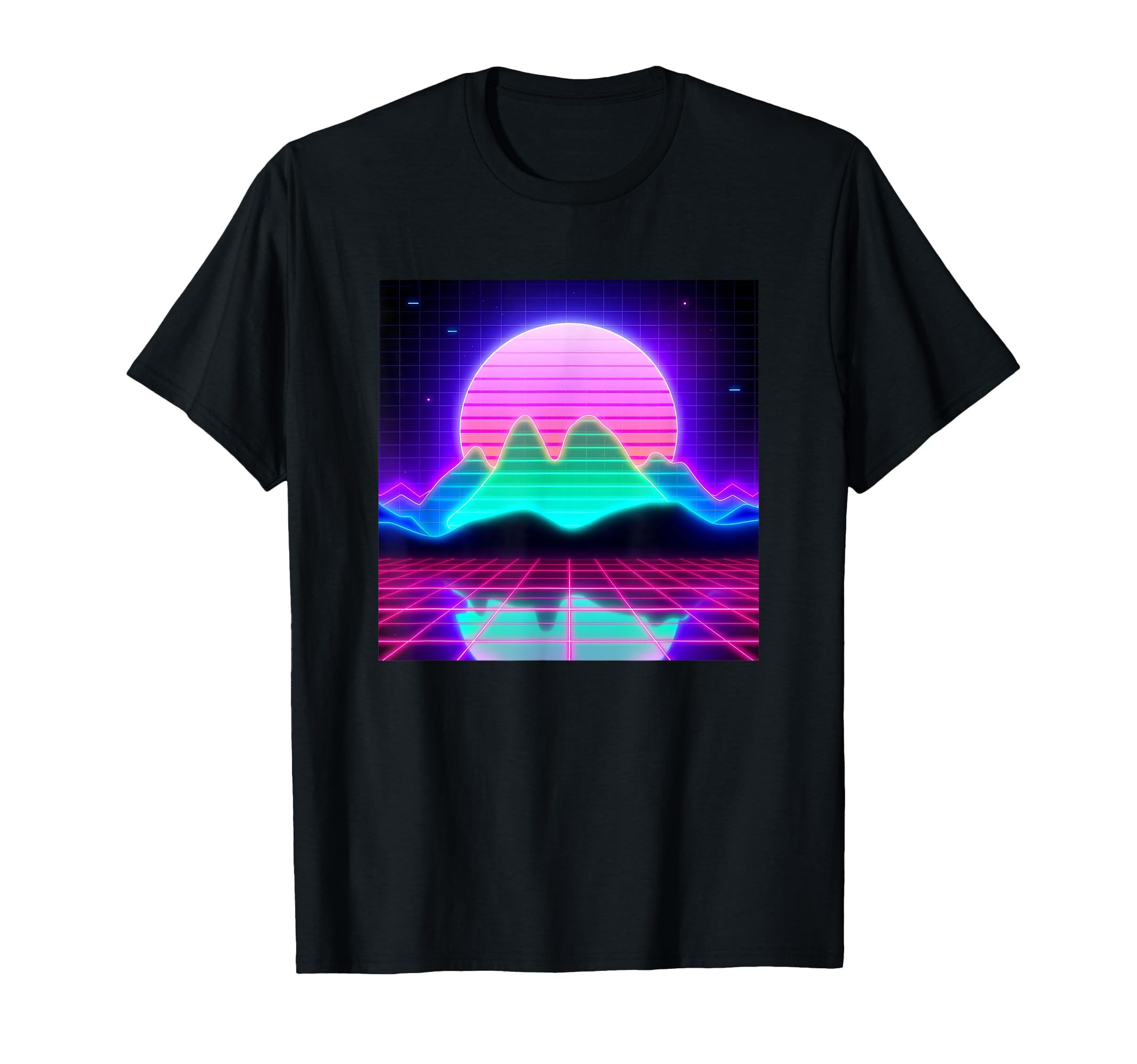 Futuristic Vaporwave 80S 90S Synthwave T-Shirt - Unique Graphic for Adults - T-Shirt, Sweatshirt, Hoodie