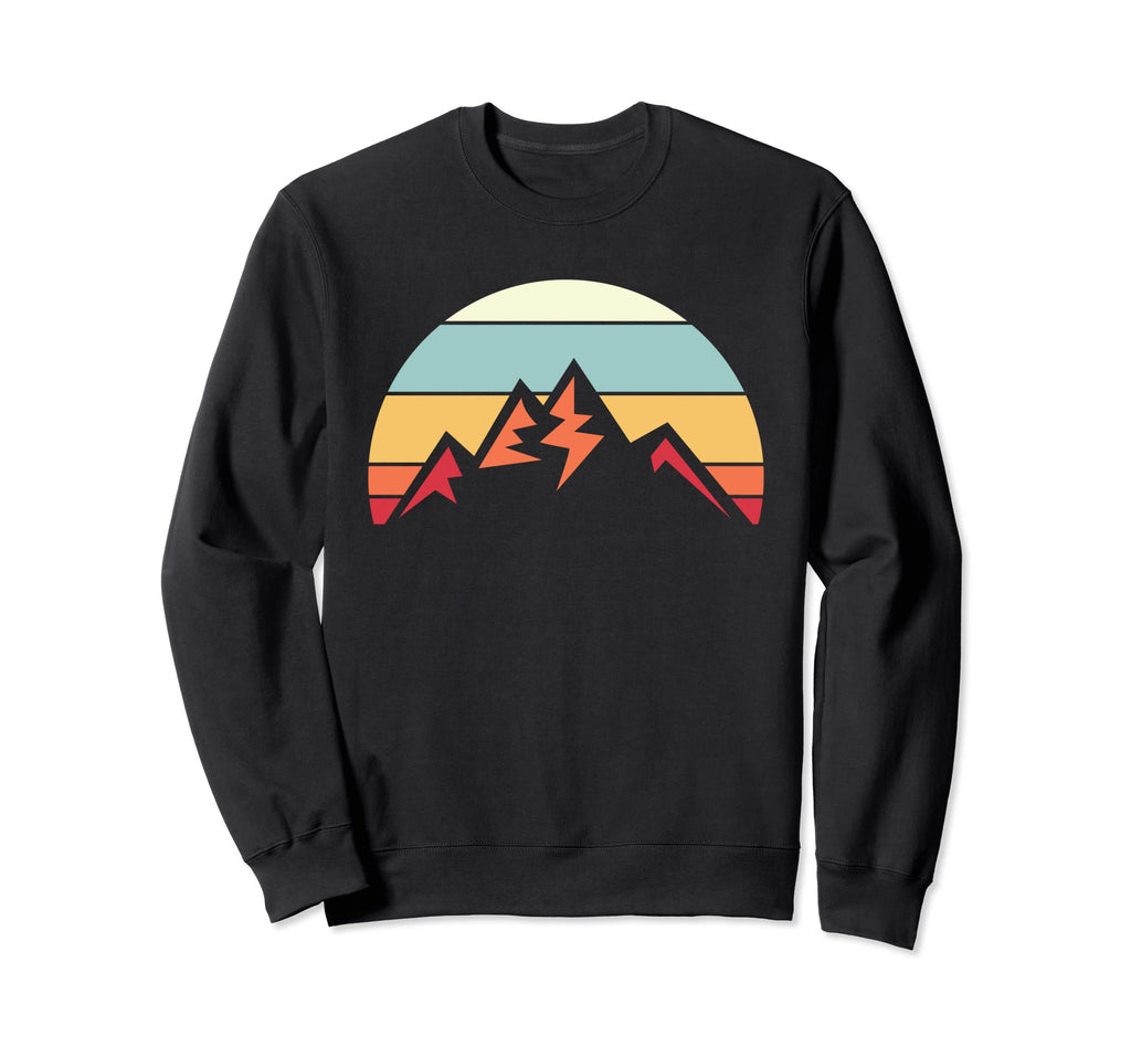 Landscape Mountain Sunset Lake Sweatshirt - Minimalist Print for Adults - T-Shirt, Sweatshirt, Hoodie