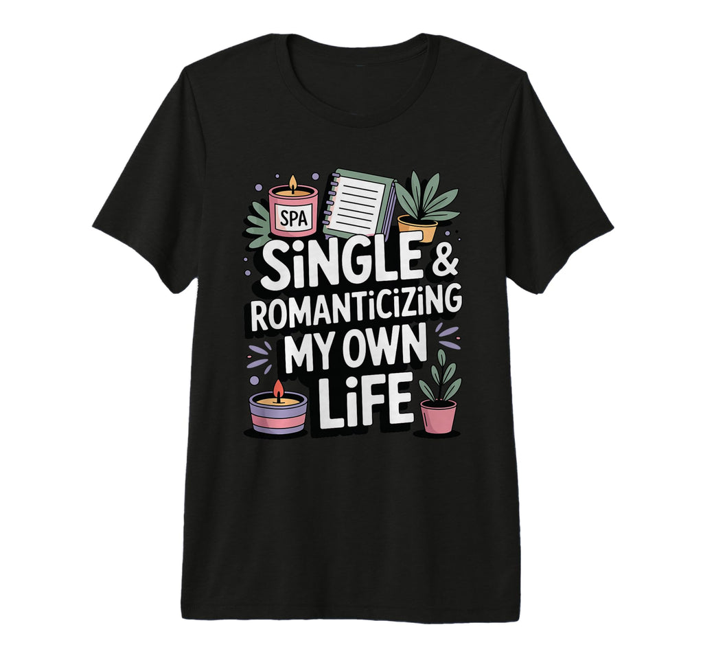 Single Romanticizing My Own Life T-Shirt - Aesthetic Graphic Men Women - T-Shirt, Sweatshirt, Hoodie