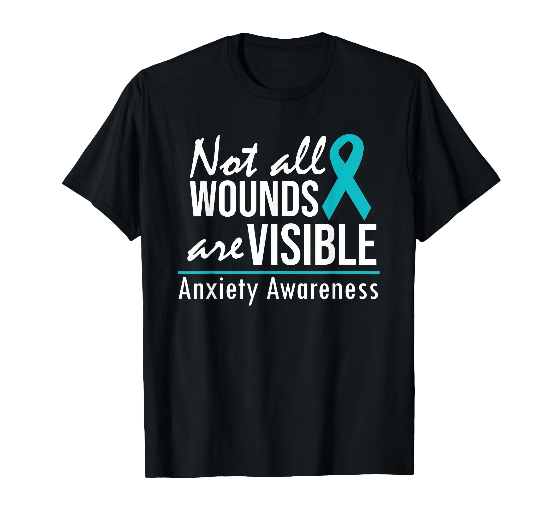 Anxiety Awareness Invisible Wounds T-Shirt - Fun Novelty Design for Adults - T-Shirt, Sweatshirt, Hoodie
