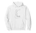 Mindful Meditation Line Art Minimalist Hoodie - Aesthetic Graphic Unisex - T-Shirt, Sweatshirt, Hoodie
