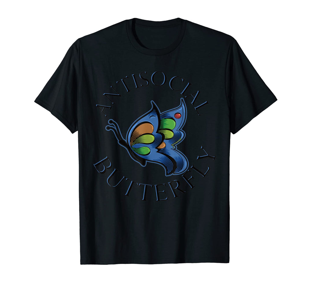 Anti Social Butterfly T-Shirt - Graphic Print for Adults - T-Shirt, Sweatshirt, Hoodie