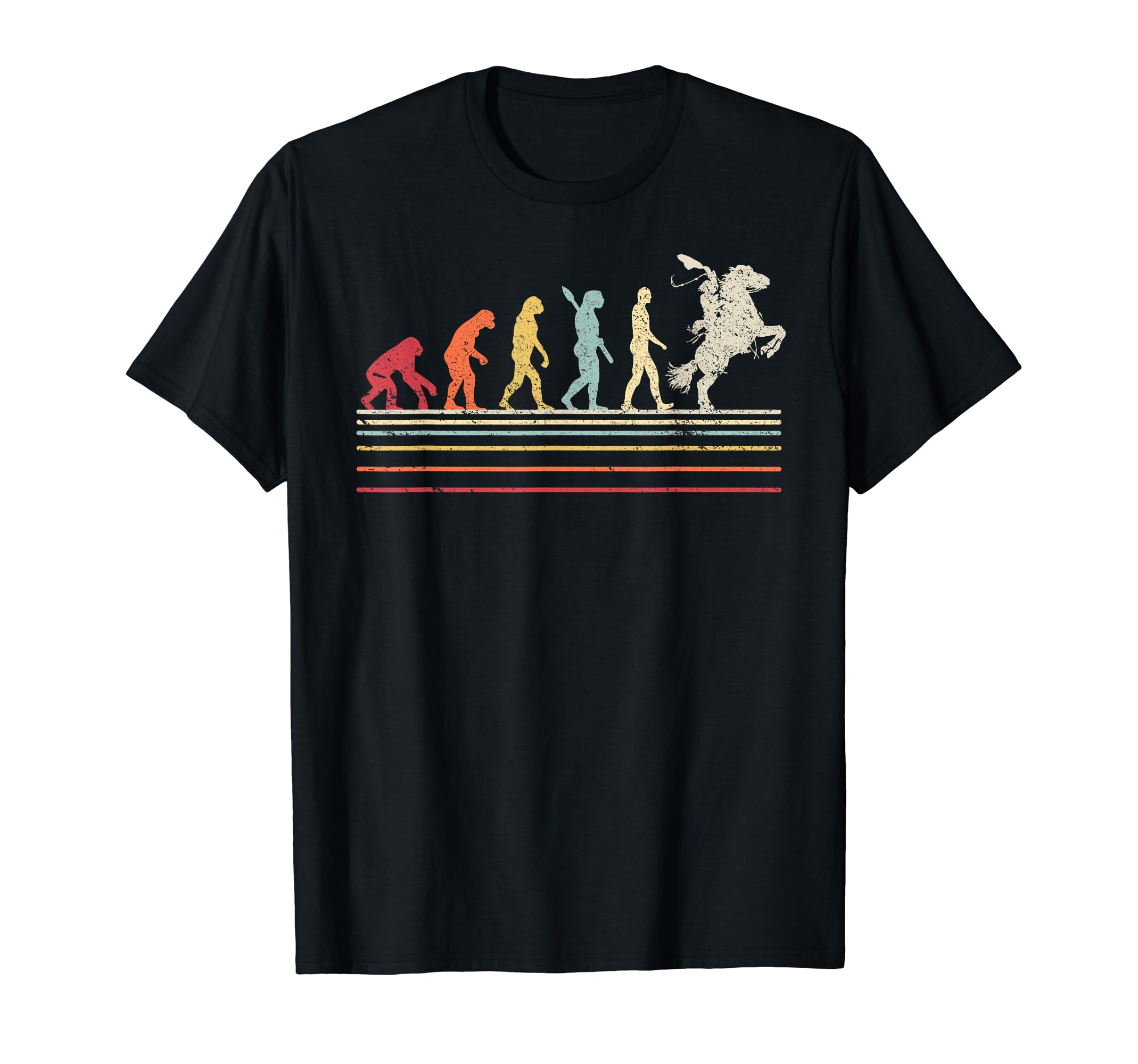 Cowboy Cowgirl Evolution Wild West T-Shirt - Novelty Apparel Men Women - T-Shirt, Sweatshirt, Hoodie