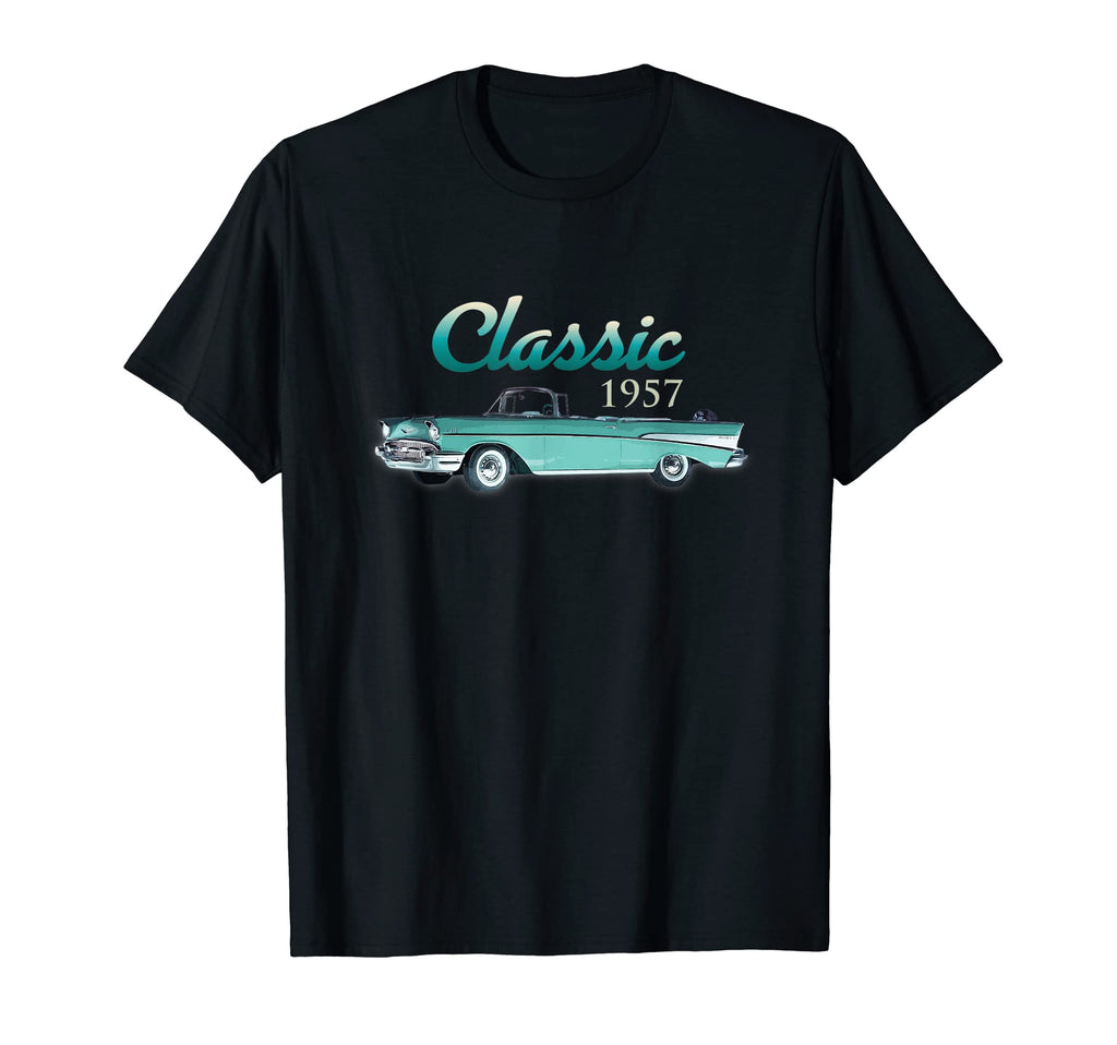 Cars 1957 Bel Air Convertible Cars T-Shirt - Custom Art Print Men Women - T-Shirt, Sweatshirt, Hoodie