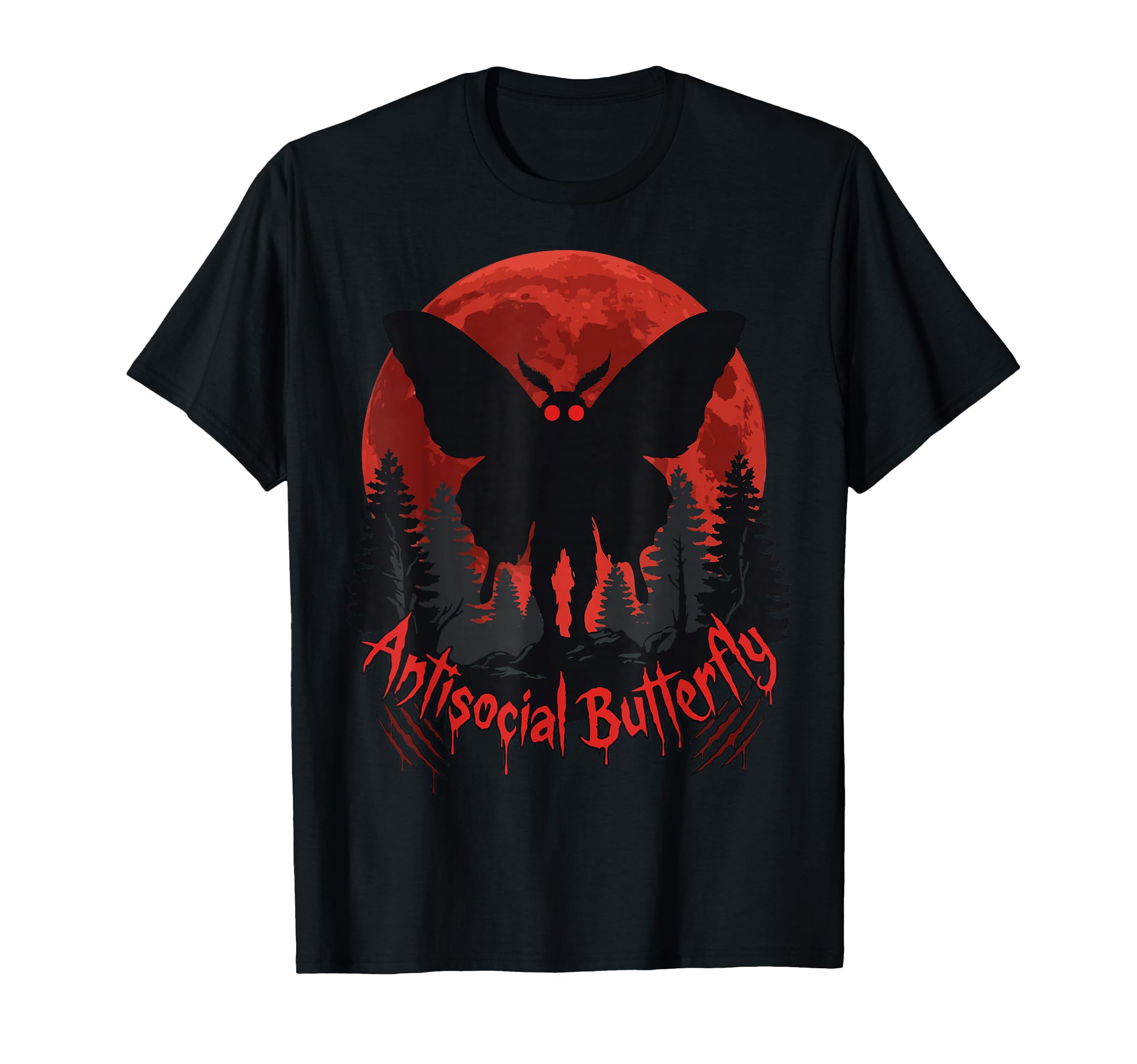 Cryptid Cryptozoology Mothman Sweatshirt - Aesthetic Graphic Unisex - T-Shirt, Sweatshirt, Hoodie