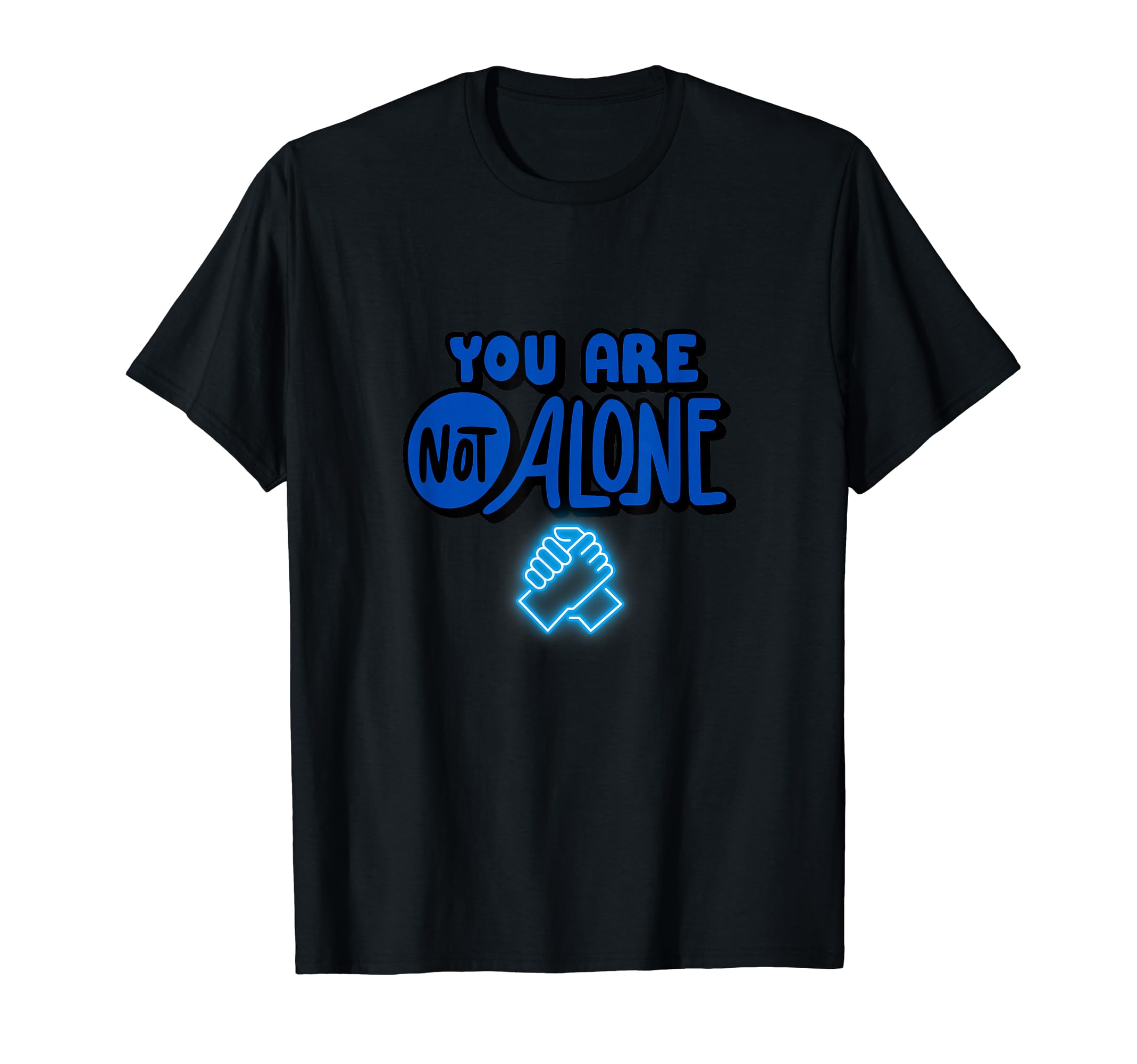 Dap Handshake You Are Not Alone Mens T-Shirt - Novelty Apparel Men Women - T-Shirt, Sweatshirt, Hoodie