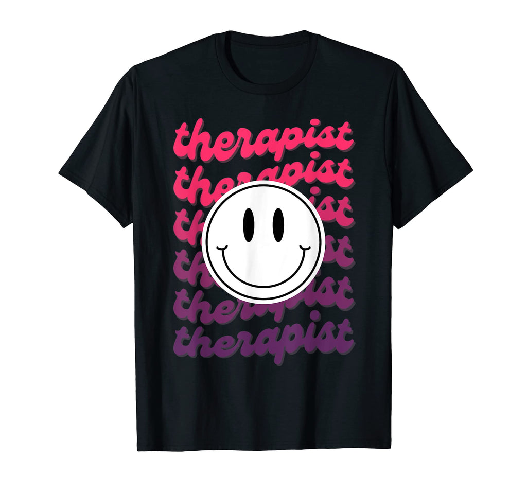Therapist Counselor Aesthetic Wavy 90S T-Shirt - Custom Art Print Unisex - T-Shirt, Sweatshirt, Hoodie