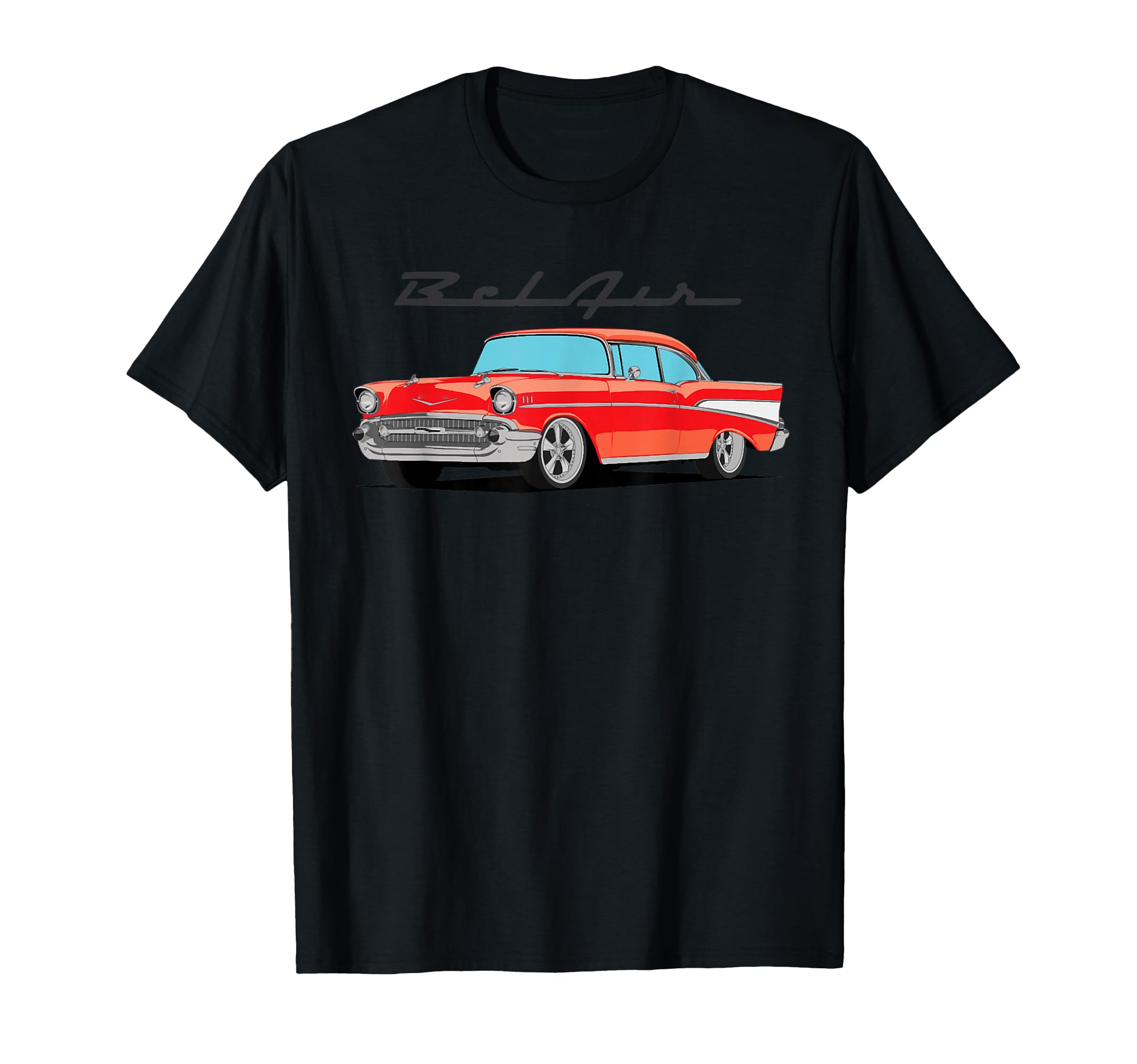 1955 55 56 57 Bel Air Silhouette Old Hot T-Shirt - Streetwear Style Unisex - T-Shirt, Sweatshirt, Hoodie