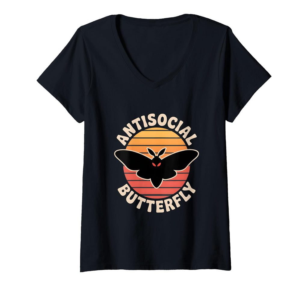 Womens Moth Mann Cryptid Mothman Anti T-Shirt - Unique Graphic Unisex - T-Shirt, Sweatshirt, Hoodie