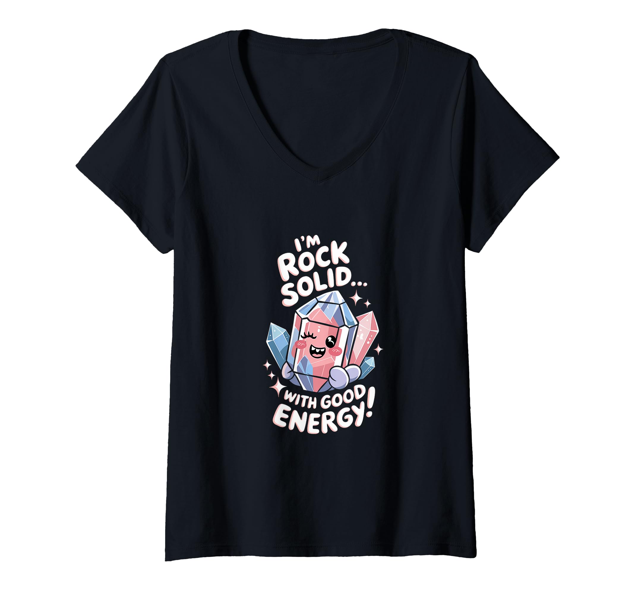 Womens Healing Stone Crystals Energy T-Shirt - Graphic Print for Adults - T-Shirt, Sweatshirt, Hoodie