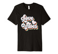Love Vibes Heart Typography Art T-Shirt - Trendy Graphic for Adults - T-Shirt, Sweatshirt, Hoodie