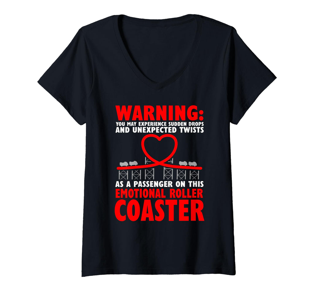Womens Warning Emotional Roller T-Shirt - Unique Graphic for Adults - T-Shirt, Sweatshirt, Hoodie