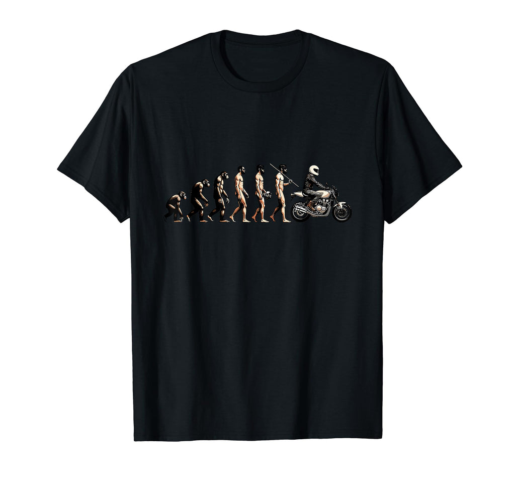 Motorcycle Evolution Sunset Biker T-Shirt - Novelty Apparel Men Women - T-Shirt, Sweatshirt, Hoodie