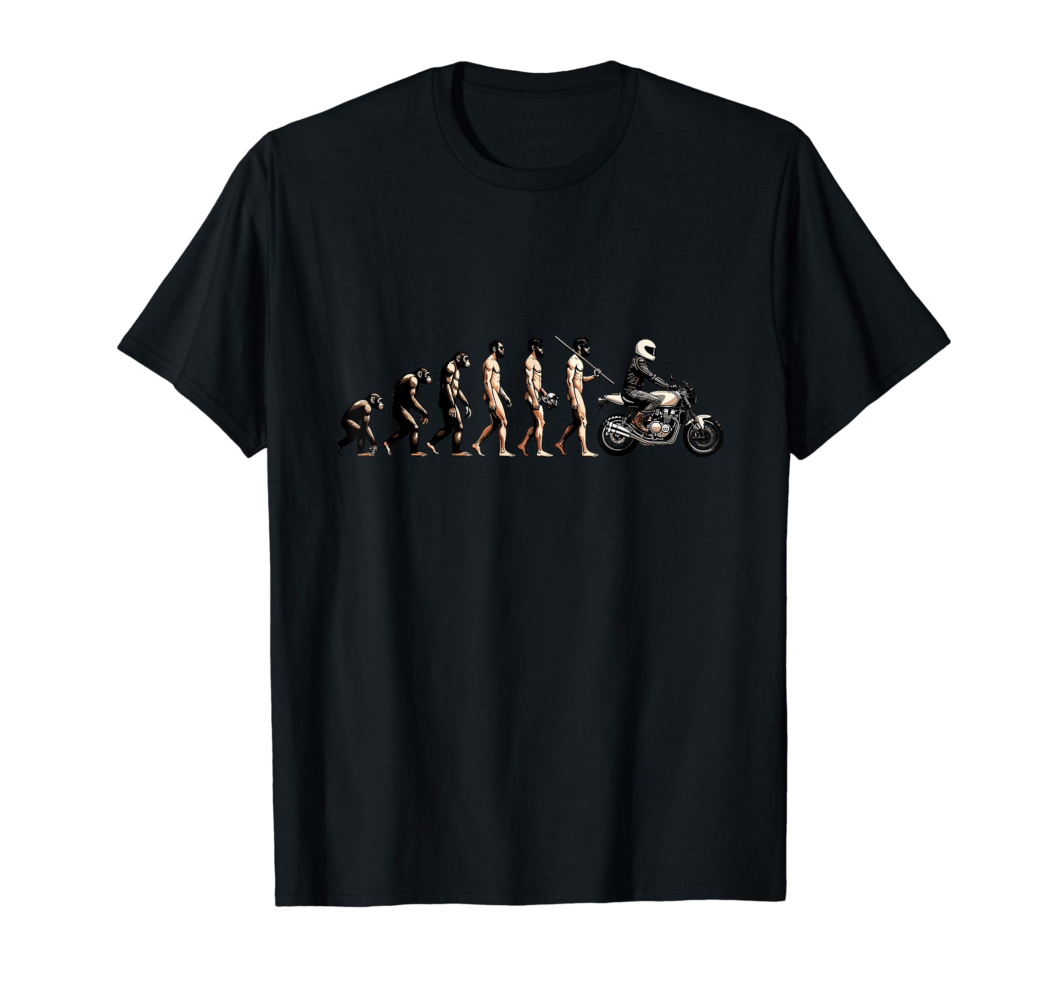 Motorcycle Evolution Sunset Biker T-Shirt - Novelty Apparel Men Women - T-Shirt, Sweatshirt, Hoodie