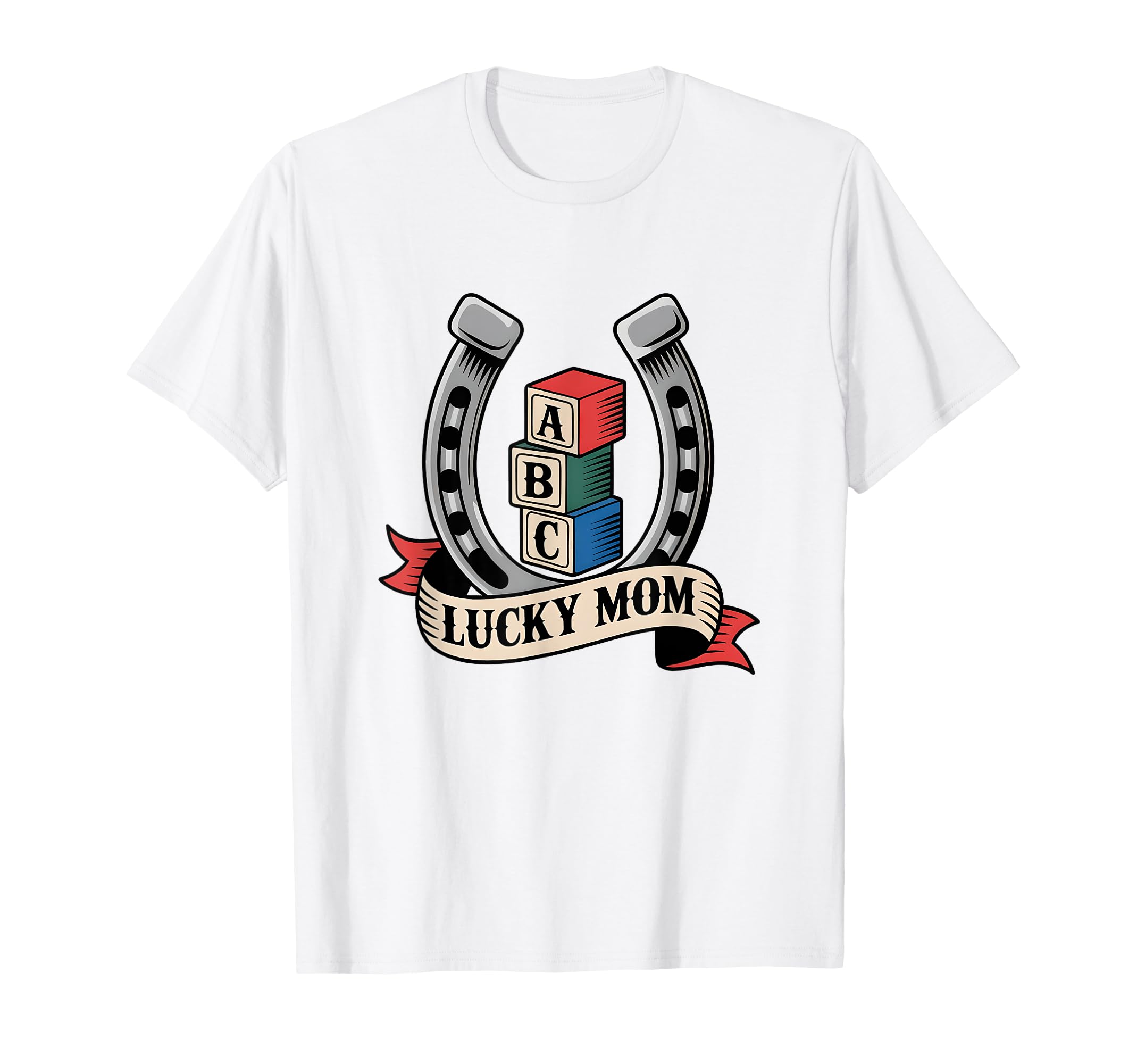 Lucky Mom American Traditional Tattoo T-Shirt - Trendy Graphic for Adults - T-Shirt, Sweatshirt, Hoodie
