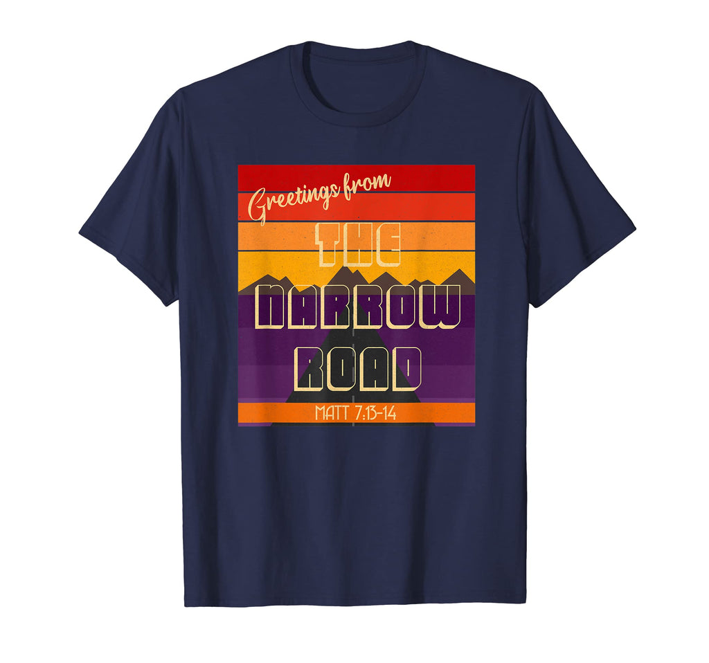 Christian Faith Postcard Narrow Road T-Shirt - Streetwear Style for Adults - T-Shirt, Sweatshirt, Hoodie