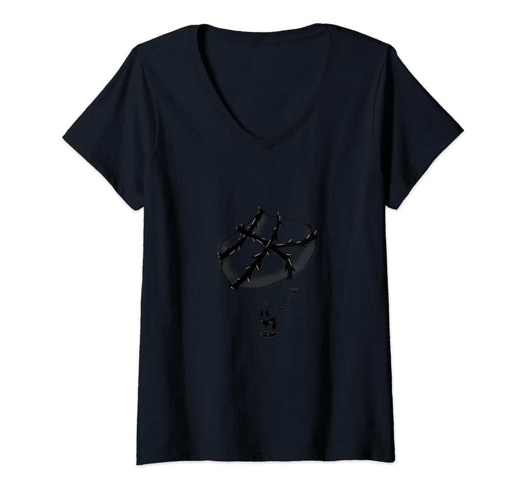 Womens Overthinker Rumination V Neck T-Shirt - Minimalist Print Men Women - T-Shirt, Sweatshirt, Hoodie