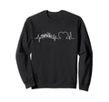 Motorcycle Biker Heartbeat Sweatshirt - Novelty Apparel Unisex - T-Shirt, Sweatshirt, Hoodie