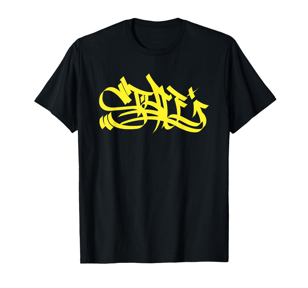 Graffiti Art Yellow Calligraphy T-Shirt - Streetwear Style for Adults - T-Shirt, Sweatshirt, Hoodie