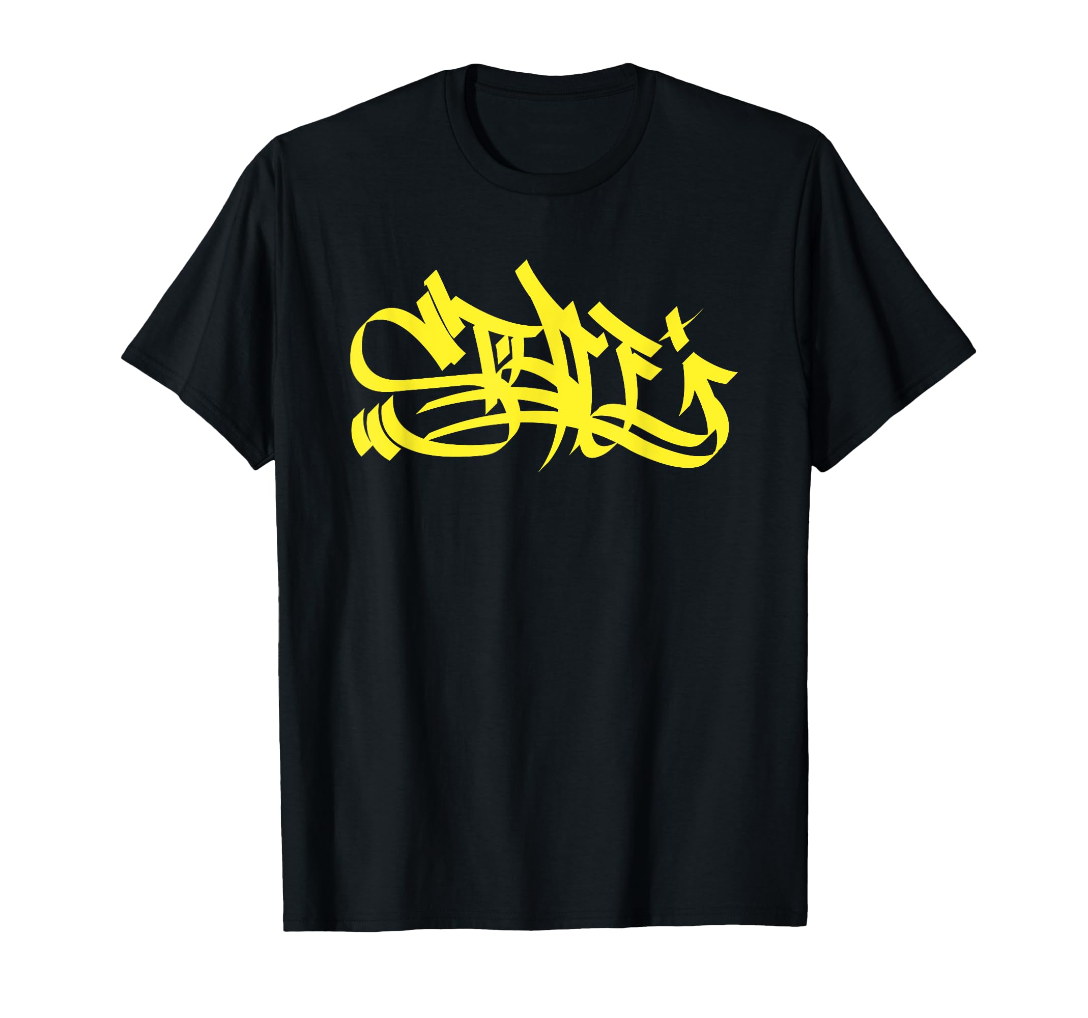 Graffiti Art Yellow Calligraphy T-Shirt - Streetwear Style for Adults - T-Shirt, Sweatshirt, Hoodie
