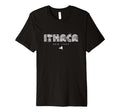 Ithaca New York Ny 70S 80S Type T-Shirt - Graphic Print Men Women - T-Shirt, Sweatshirt, Hoodie