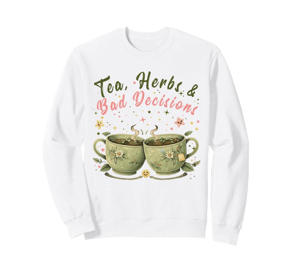 Funny Wellness Vibes Aesthetic Tea Sweatshirt - Trendy Graphic for Adults - T-Shirt, Sweatshirt, Hoodie