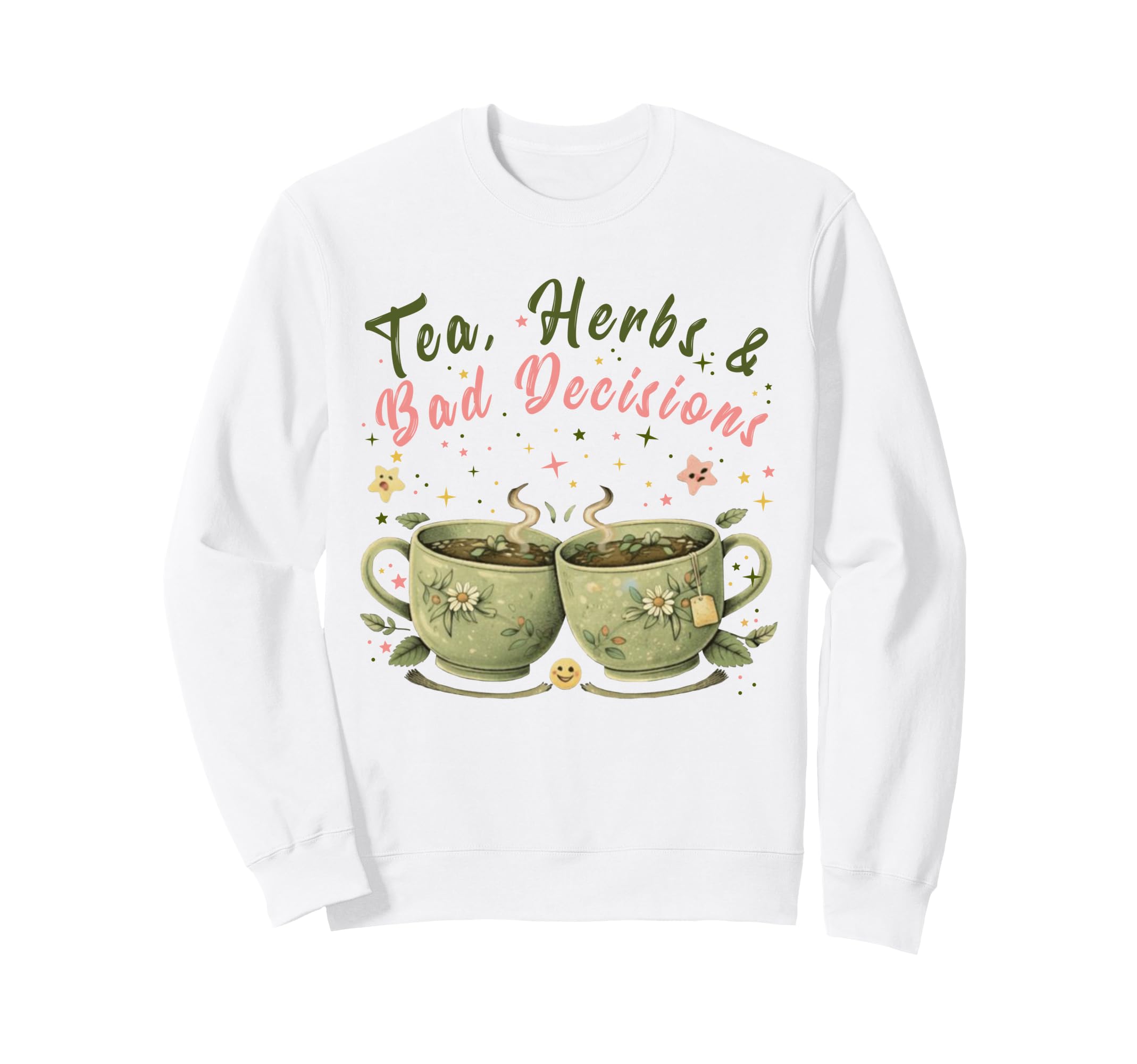 Funny Wellness Vibes Aesthetic Tea Sweatshirt - Trendy Graphic for Adults - T-Shirt, Sweatshirt, Hoodie