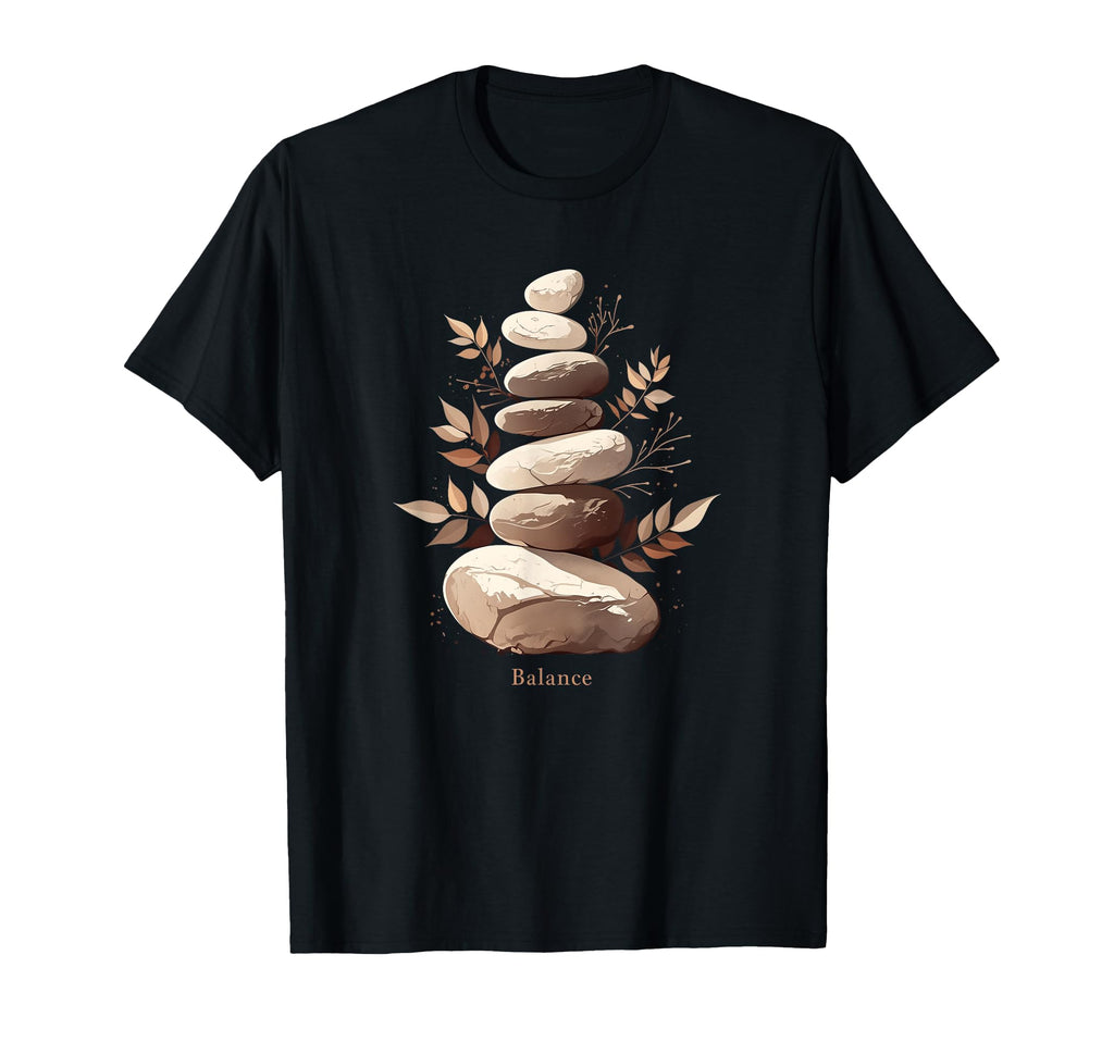 Zen Balancing Stones Art Mindfulness And T-Shirt - Trendy Graphic Unisex - T-Shirt, Sweatshirt, Hoodie