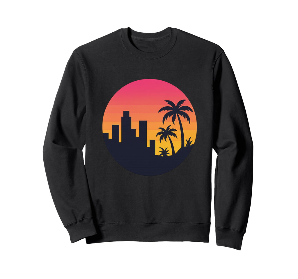 80S Synthwave Sweatshirt - Casual Everyday Wear Men Women - T-Shirt, Sweatshirt, Hoodie