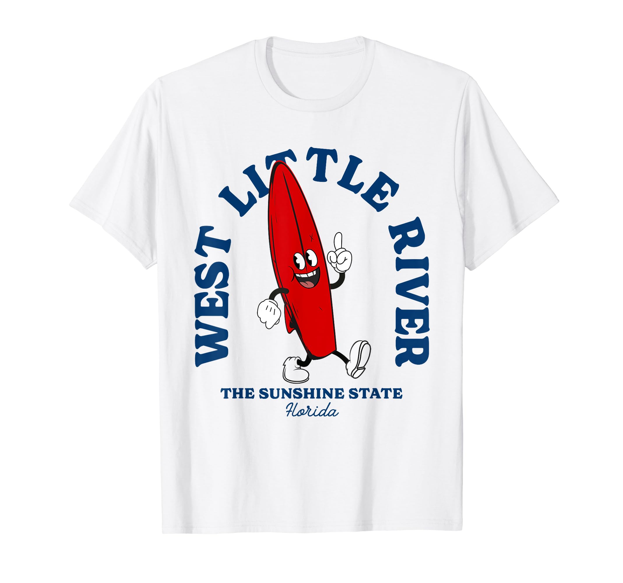 West Little River Florida Surfer Beach T-Shirt - Custom Art Print Unisex - T-Shirt, Sweatshirt, Hoodie