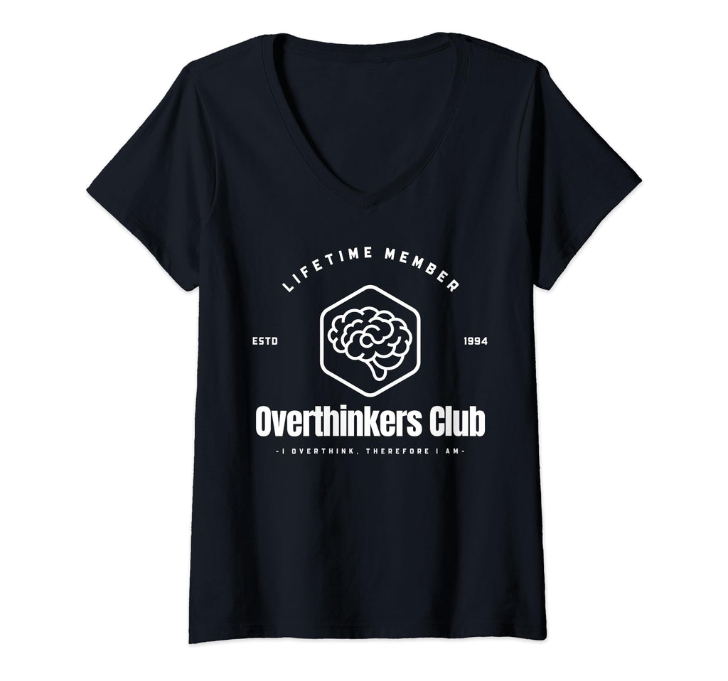 Womens Overthinkers Club Lifetime T-Shirt - Custom Art Print Men Women - T-Shirt, Sweatshirt, Hoodie
